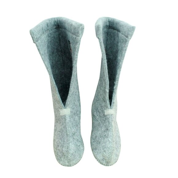 LL Bean Gray Wool Warm Replacement Boot Liner Inserts Size 4 - Picture 5 of 8